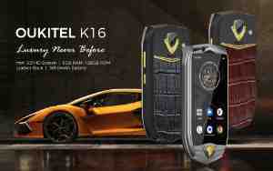 OUKITEL K16」は極小サイズで革張り？ 人気のミニ スマホと徹底